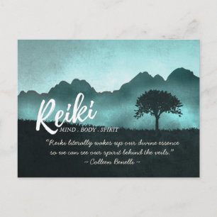 Reiki Master en Yoga Mediation Instructor Quotes Briefkaart