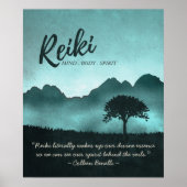 Reiki Master en Yoga Mediation Instructor Quotes Poster (Voorkant)
