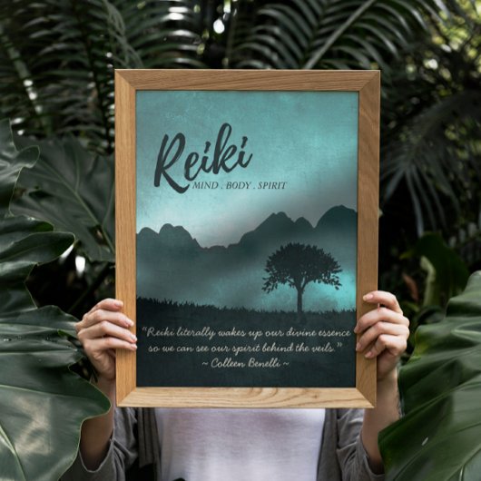 Reiki Master en Yoga Mediation Instructor Quotes Poster