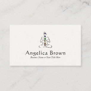 Reiki Master met Chakras Visitekaartje