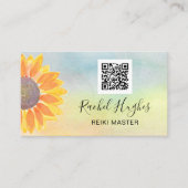 Reiki Master QR Code Colorful Visitekaartje (Voorkant)
