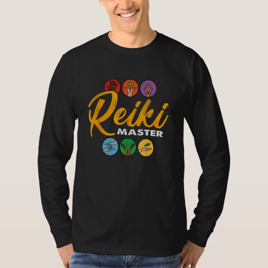 Reiki Master Spirituele genezer houdt van energie T-shirt (Voorkant)