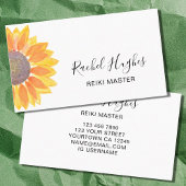 Reiki Master Sunflower Visitekaartje