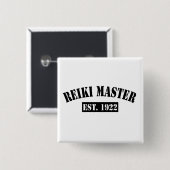 Reiki Master Vierkante Button 5,1 Cm (Voorkant /achterkant)