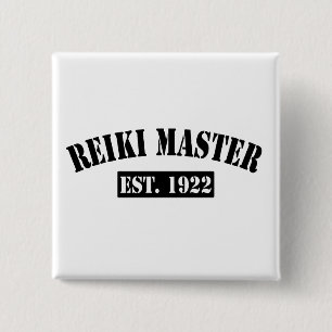 Reiki Master Vierkante Button 5,1 Cm