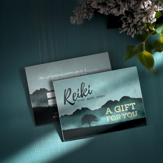 Reiki Master Yoga Instructor Cadeaubon Kaart Kortingskaartje