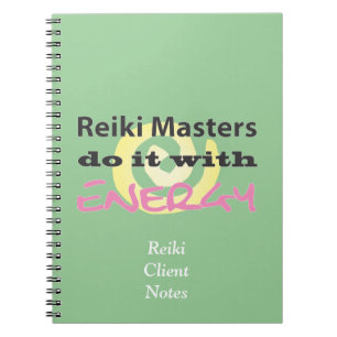 Reiki Masters doen het met energie Notitieboek