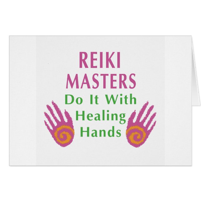 Reiki Masters doen het met helende handen (Voorkant Horizontaal)