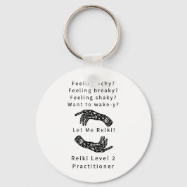 Reiki Niveau 2 Praktijkzaal en handen Sleutelhanger