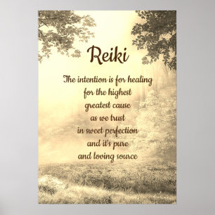 Reiki Poem Poster