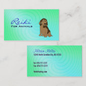 Reiki pour des cartes de visite d'animaux (Devant / Derrière)