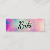 Reiki Practitioner genezing aura space Mini Visitekaartje (Voorkant)