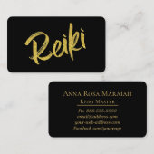 *~* Reiki Practitioner Master Energy Healing Visitekaartje (Voorkant / Achterkant)
