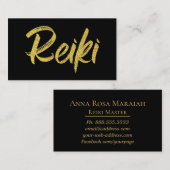 *~* Reiki Practitioner of Master Energy Healer Visitekaartje (Voorkant / Achterkant)