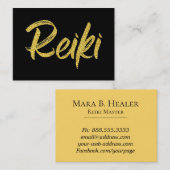 *~* Reiki Practitioner of Master Energy Healing Visitekaartje (Voorkant / Achterkant)