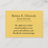 *~* Reiki Practitioner of Master Energy Healing Visitekaartje (Achterkant)