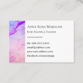 *~* Reiki Practitioner Reiki Master Energy Healer Visitekaartje (Achterkant)