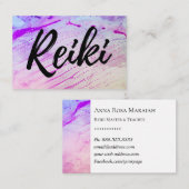 *~* Reiki Practitioner Reiki Master Energy Healer Visitekaartje (Voorkant / Achterkant)