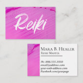 *~* Reiki Practitioner Reiki Master Energy Healing Visitekaartje (Voorkant / Achterkant)