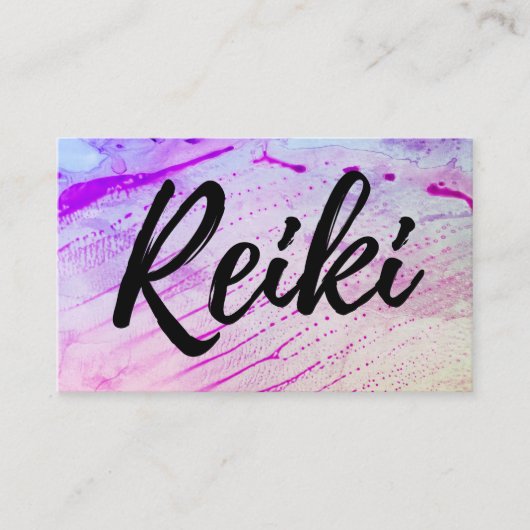 *~* Reiki Practitioner Reiki Master Teacher Healer Visitekaartje (Voorkant)