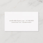 Reiki Practitioner Script Irisdescent Pearl Visitekaartje (Achterkant)