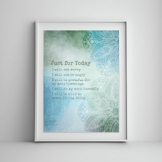 Reiki Prayer - 5 Poster Dagelijkse Beginselen