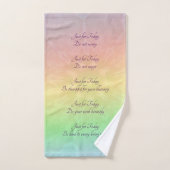 Reiki Principes Rainbow Mandala design (Serviette à main)