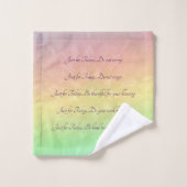 Reiki Principes Rainbow Mandala design (Gant de toilette)