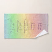 Reiki Principes Rainbow Mandala design (Serviette à main)