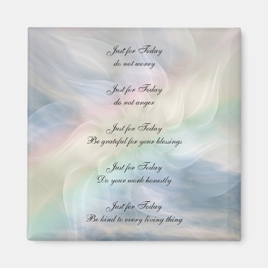 Reiki Principes Rainbow Mandala-ontwerp Magneet (Voorkant)