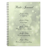Reiki Principes sparkly design Notitieboek (Voorkant)
