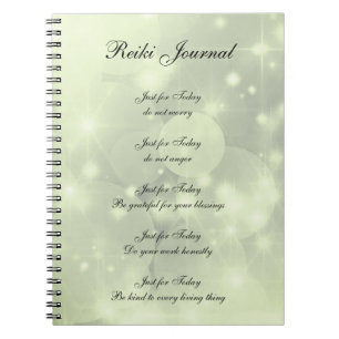 Reiki Principes sparkly design Notitieboek