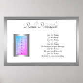 Reiki Principles Healing Hands design Poster (Voorkant)