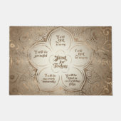 Reiki Principles - Reiki Precepts Golden Sheer Deurmat (Voorkant)