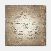 Reiki Principles - Reiki Precepts Golden Sheer Magneet (Voorkant)