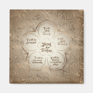 Reiki Principles - Reiki Precepts Golden Sheer Magneet