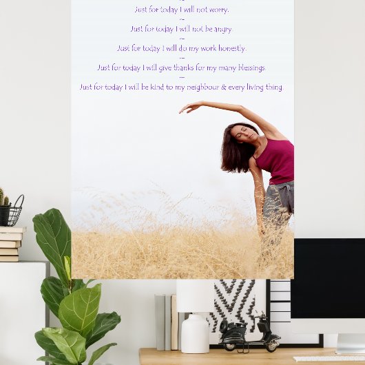 Reiki Principles with Yogini Poster (Thuiskantoor)