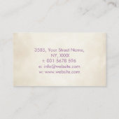 Reiki Sluiten symbool in lotus Visitekaartje (Achterkant)