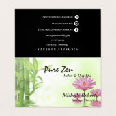 Reiki Spa Yoga Trio Balance w/Appointverwijzing Visitekaartjes (Buitenkant ongevouwen)