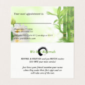 Reiki Spa Yoga W/Benoeming & Verwijzing Visitekaartjes (Binnenkant ongevouwen)