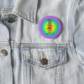reiki symbol chakra 1 ronde button 5,7 cm (In situ)
