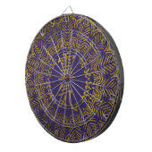 Reiki Symbolen in gouden mandala Dartbord (Voorkant Rechts)