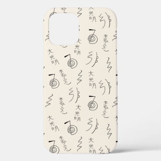 Reiki Symbols Patroon - Reiki Healing Hoesje-Mate Case-Mate iPhone Case (Achterkant)