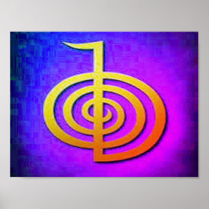 Reiki Symbool CHO KU REI POSTER PAPER MATTE