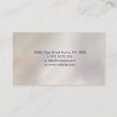 Reiki symbool en handen in Lotus Amethist en Goud Visitekaartje (Achterkant)