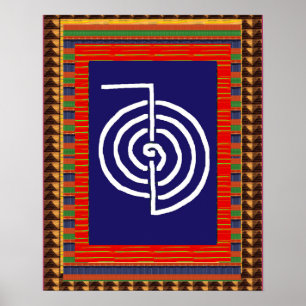 REIKI Symbool Healing ART Yoga : academau pour tou Poster