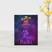 Reiki Symbool Rainbow  Note Kaart (Gele Bloem)