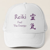 Reiki symbool voel de energie trucker pet (Voorkant)