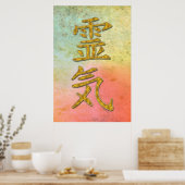 REIKI Symboolgoud Poster (Keuken)