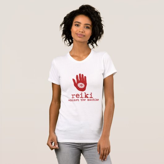 Reiki Tegen de Machine Peace T-Shirt (Voorkant volledig)